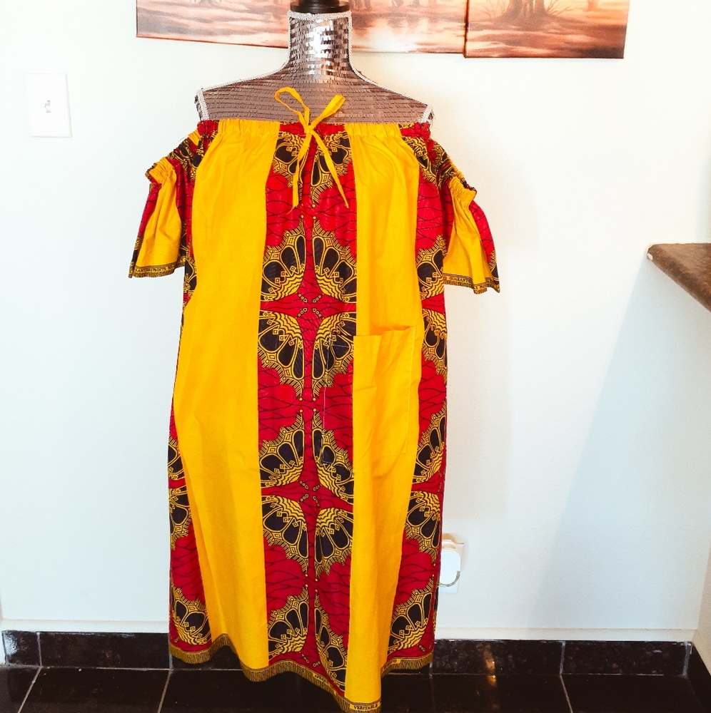 African print ,ankara, women dress, medium size,un